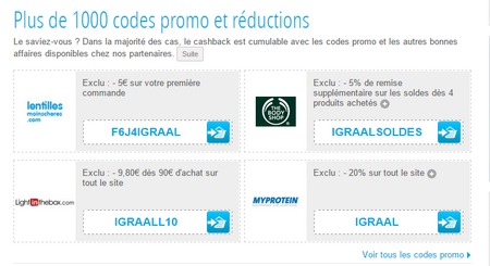 Coupons a imprimer igraal