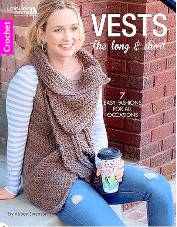 Short sleeved vest cardigan Crochet pattern Vests: The Long And Short - 7 Easy Fashions For All Occasions - Crochet Pattern Book!