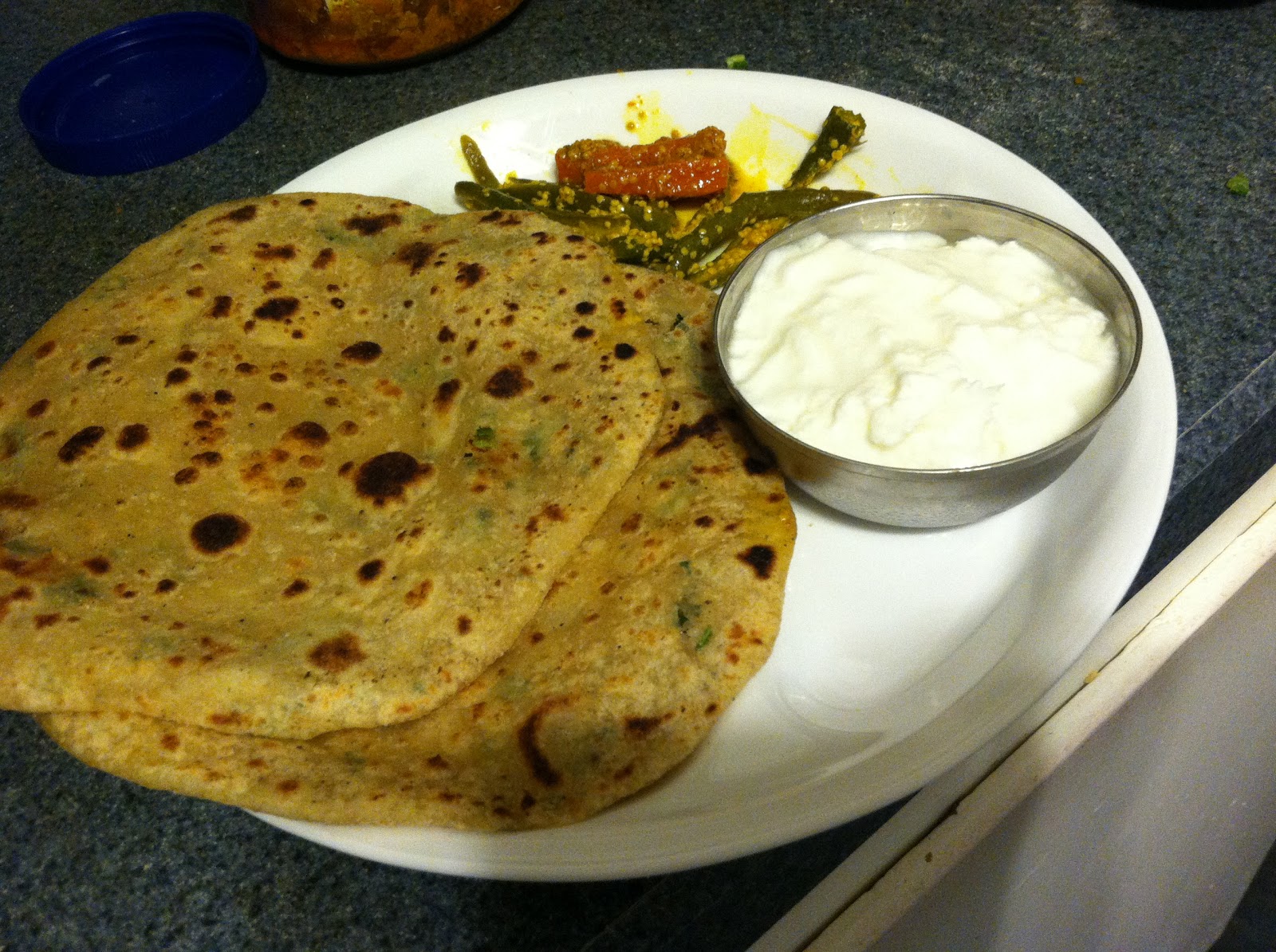 Chef Vani&amp;#39;s Kitchen: Aloo Parathas ( griddle bread stuffed with potatoes)