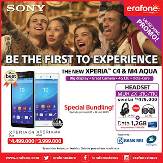 Promo Launching Sony Xperia M4 Aqua Sony C4 dan M4 Aqua Promo Launching