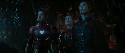 Robert Downey Jr., Benedict Cumberbatch and Tom Holland In Avengers: Infinity War