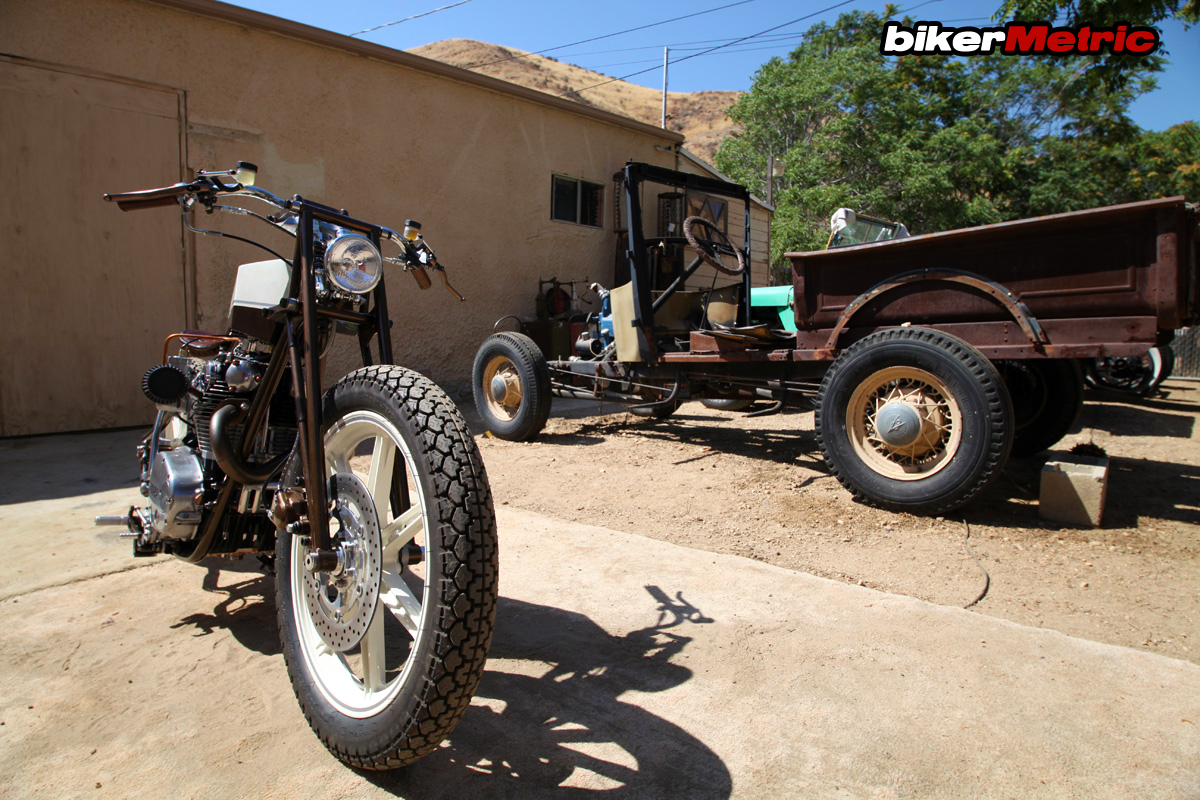 xs650 boardtracker/bobber and old truck | chappell customs