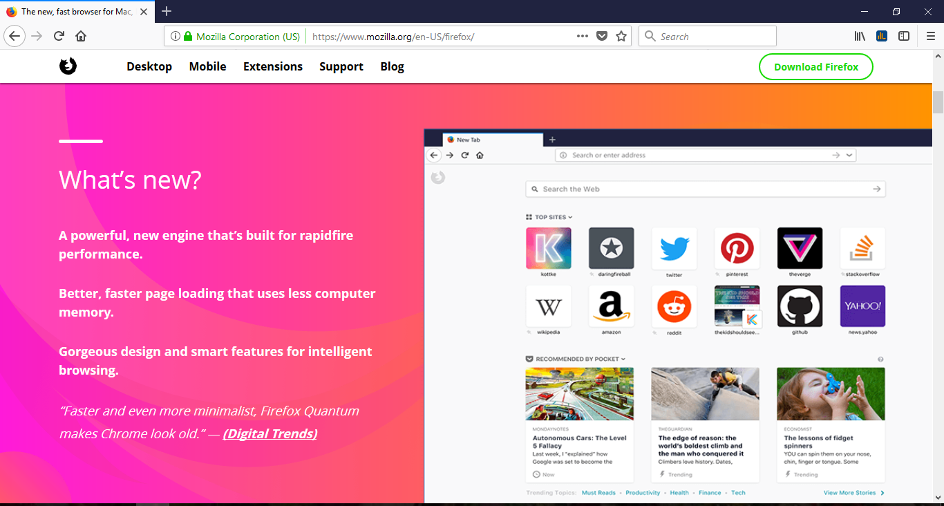 Mozilla firefox browser picture