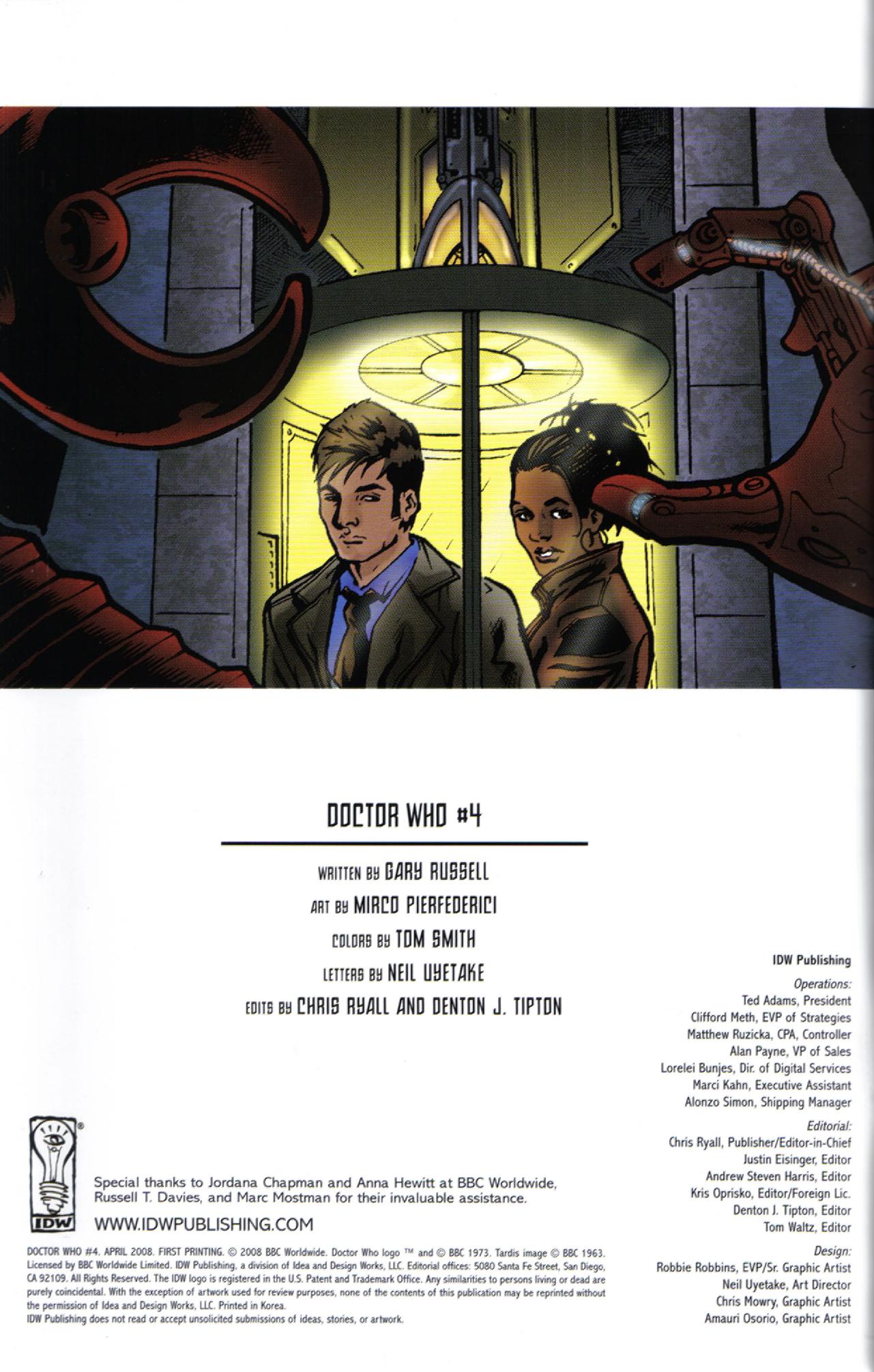 Read online Doctor Who (2008) comic -  Issue #4 - 2