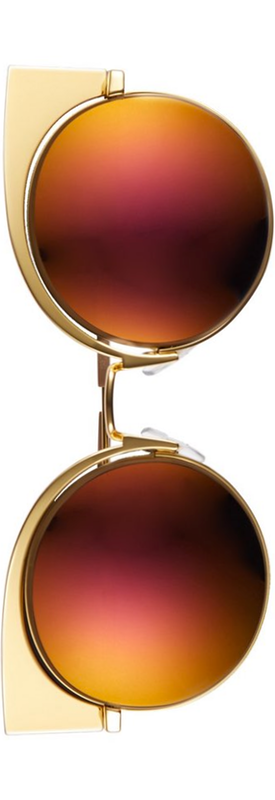 Fendi 53mm Round Cat Eye Sunglasses