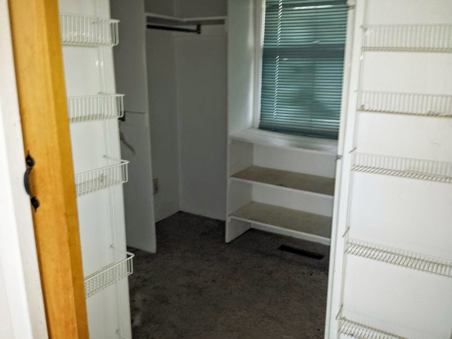 walk-in master closet