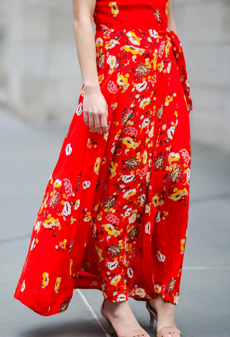 Floral Wrap Dress - Elle Blogs