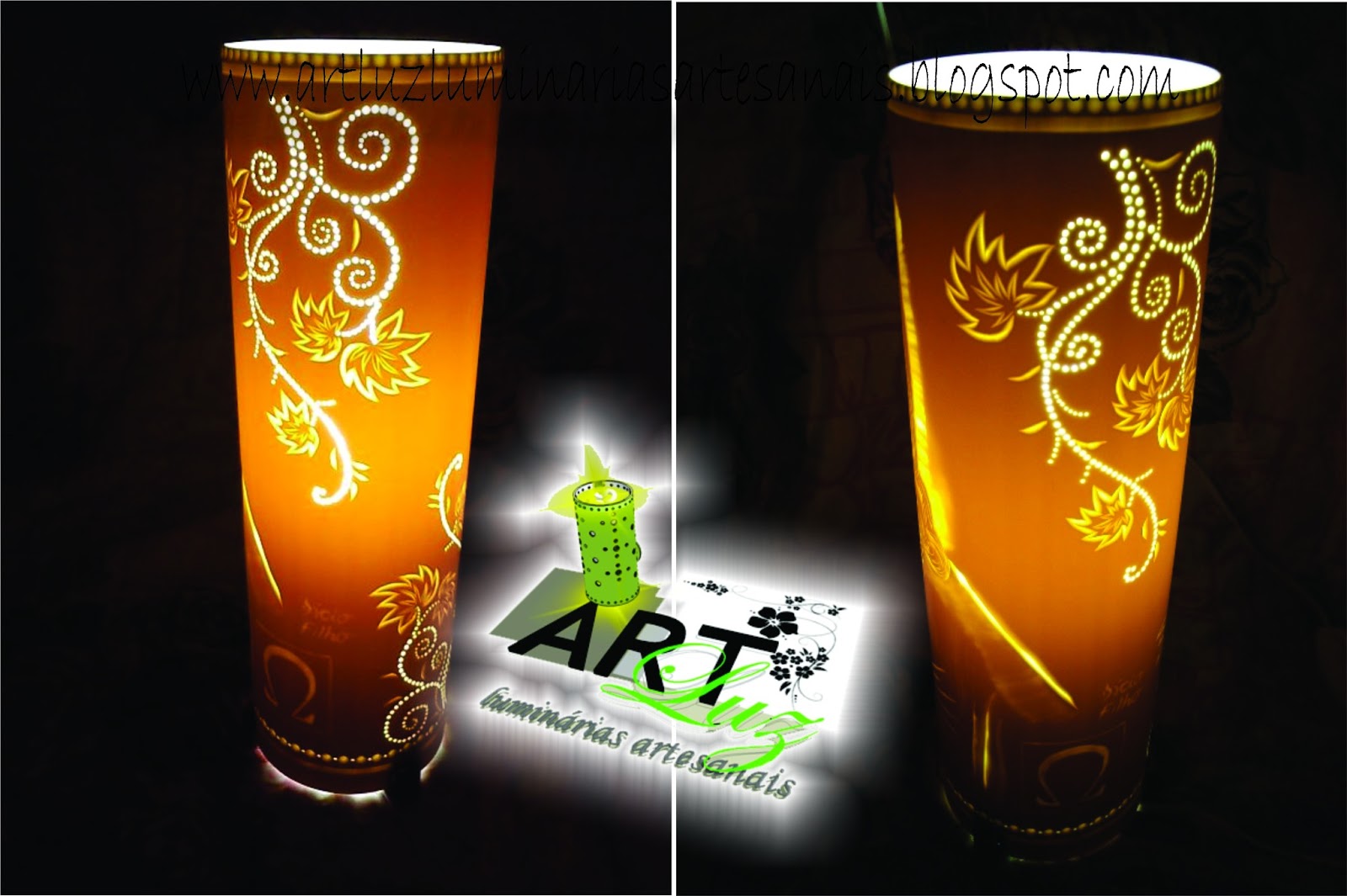 Art Luz Luminárias Artesanais Luminária de Mesa em pvc Sagrado