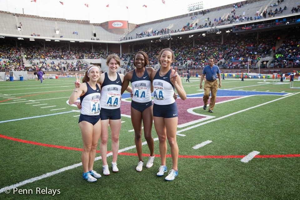 Villanova Running Nova Gals Sweep Distance Relays with 4x800 Title