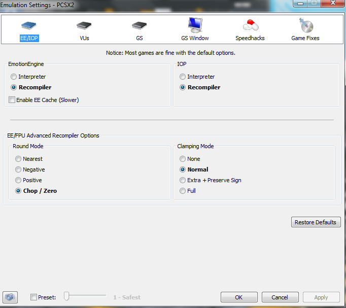 settings eeop pcsx2