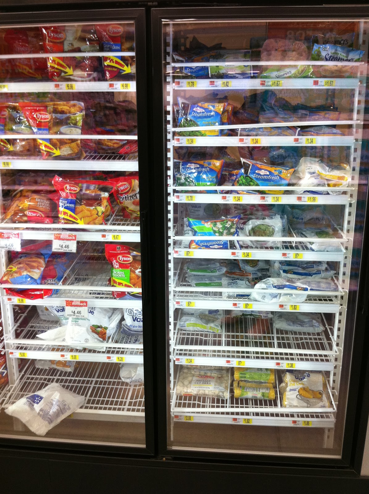 Lentils and Kale: Walmart Supercenter vs Walmart Express