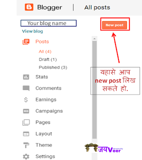 Create Your New Post By Jay Veer