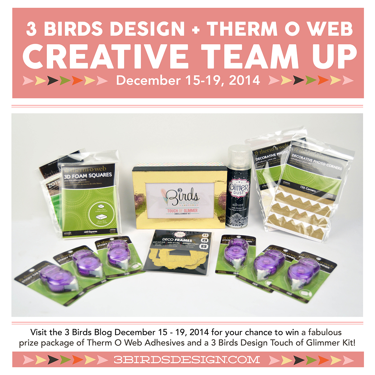 3 Birds Design and Therm O Web Creative Team Up