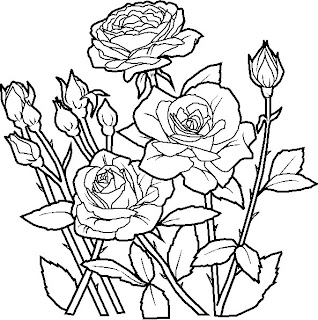 free coloring pictures of flowers