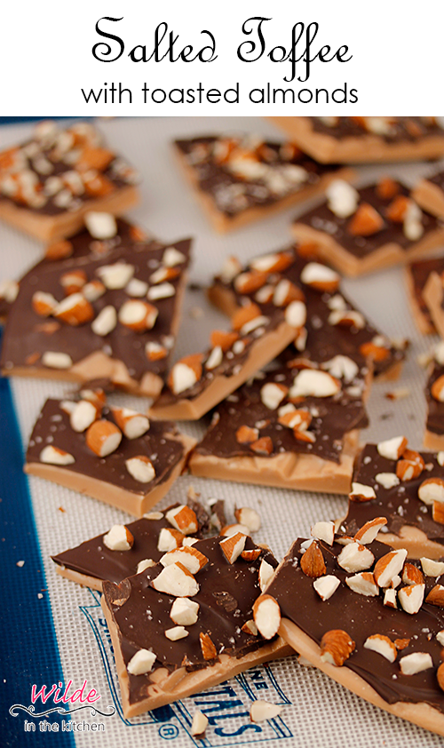 Wilde in the Kitchen Salted Toffee with Toasted Almonds