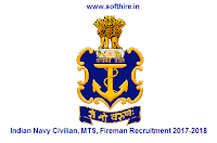 Indian Navy Civilian, MTS, Fireman Recruitment