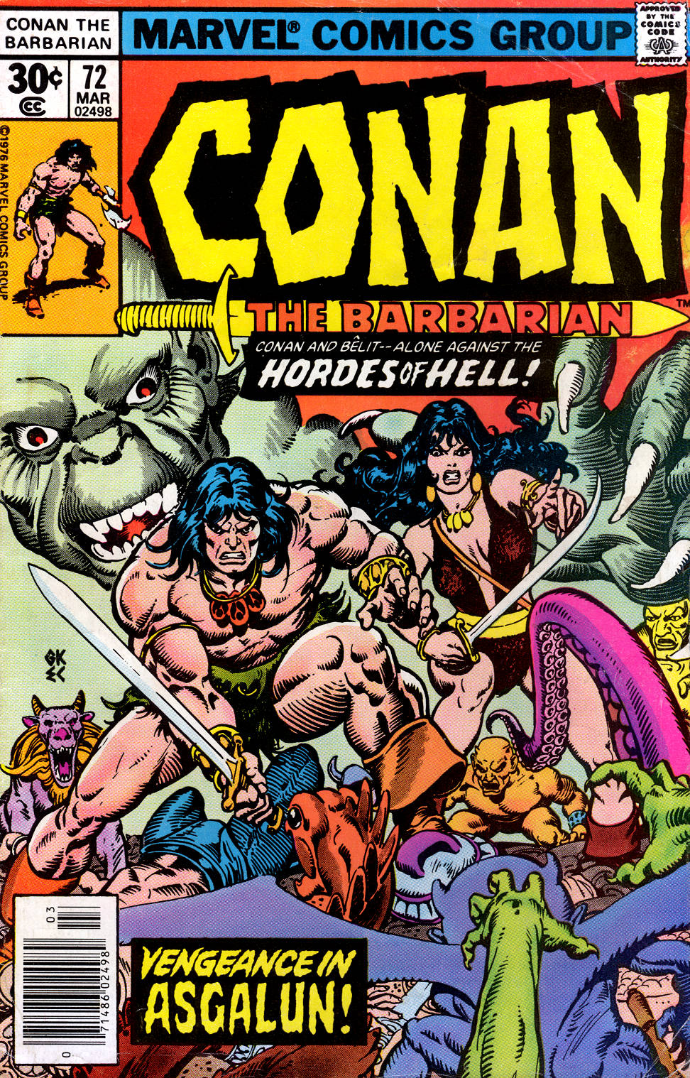 Read online Conan the Barbarian (1970) comic -  Issue #72 - 1