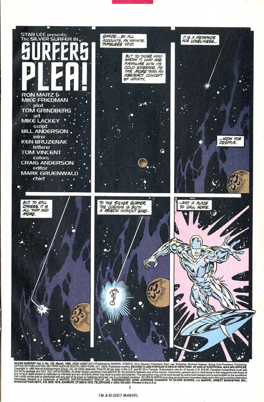 Silver Surfer (1987) Issue #102 #110 - English 3