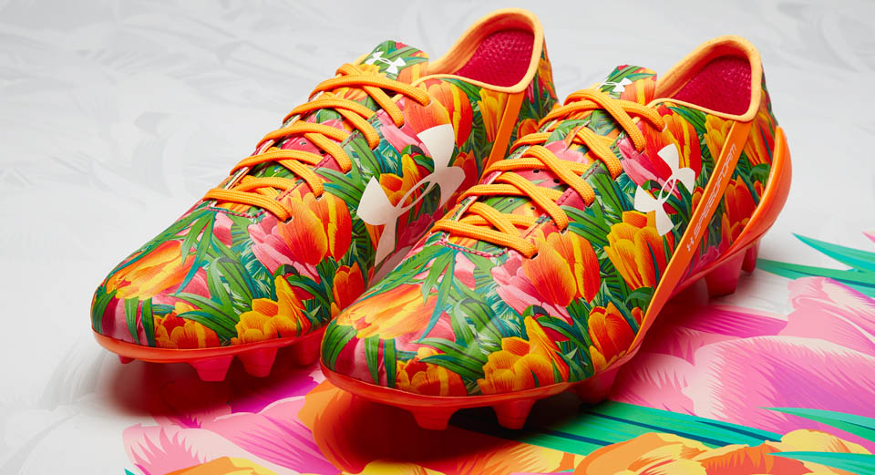 under armour floral cleats