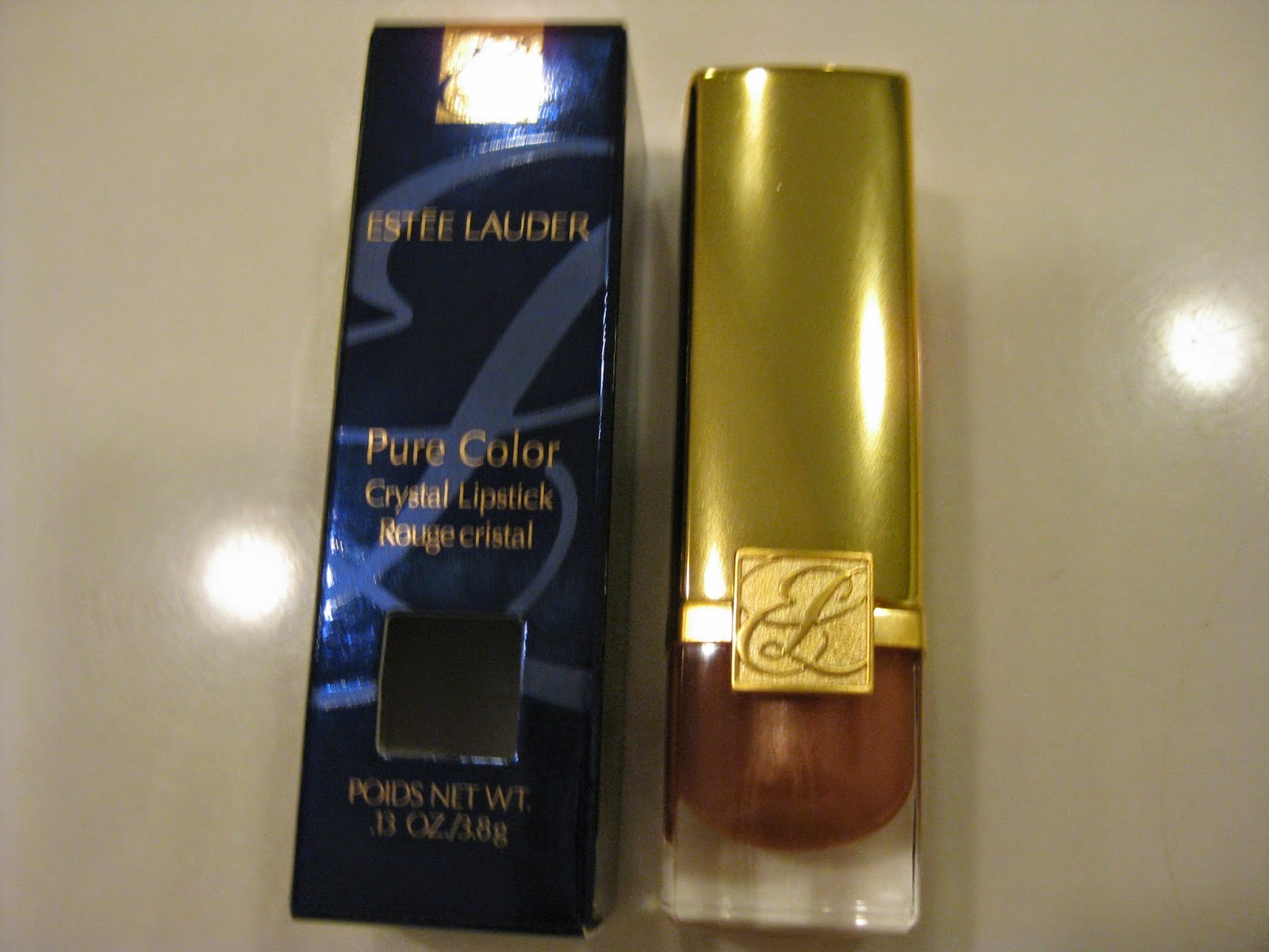 Estee Lauder Pure Color Crystal Lipstick "Tiramisu 41" (Crystal Shimmer)