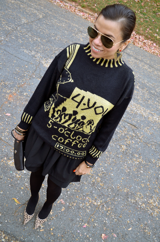 Graphic Sweater Outfit