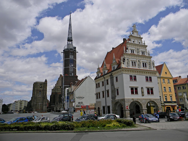 kamienice, ratusz, bazylika Nysa, zabudowa, rynek, zabytki