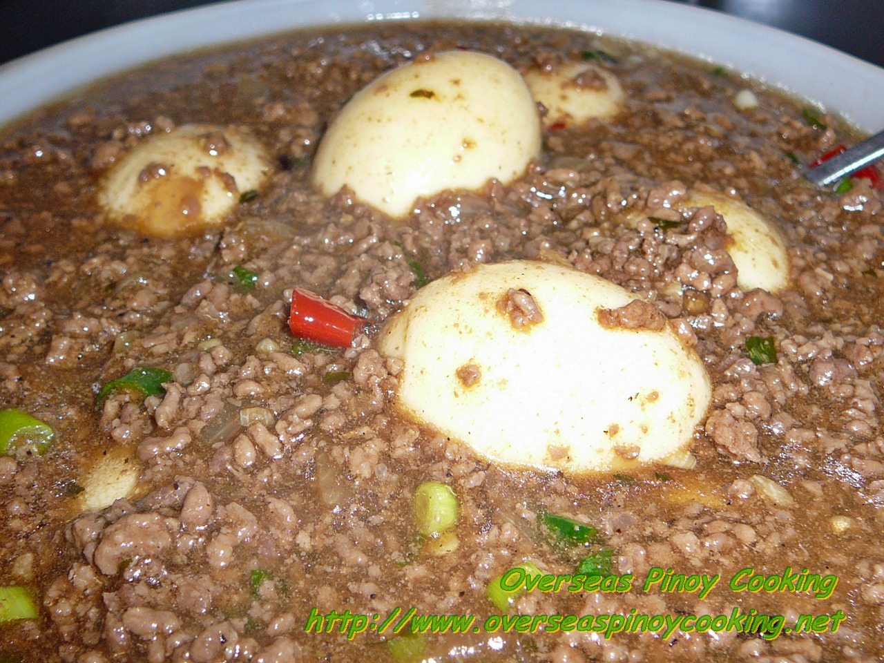 Braised Ground Beef with Oyster Sauce