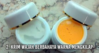 Krim Wajah Berbahaya Warna Mengkilap