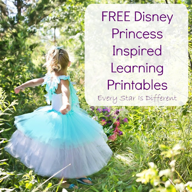 FREE Disney Princess Inspired Learning Printables