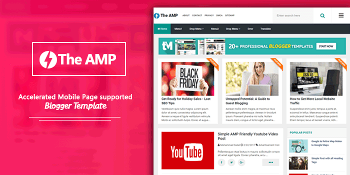 The Amp Blogger Template