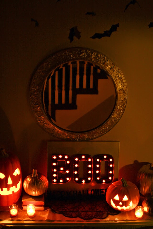 DIY  //  HALLOWEEN MARQUEE LIGHTS, Oh So Lovely Blog