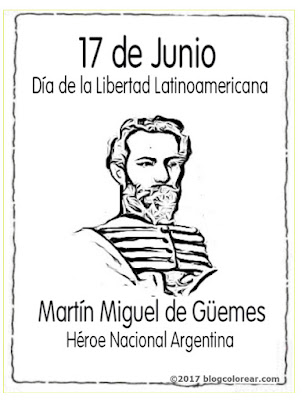 colorear dibujos de Martín Miguel de Güemes colorear dibujos de Martín Miguel de Güemes