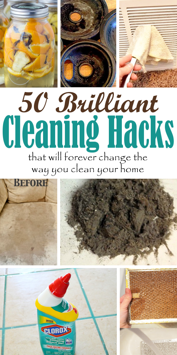 50 Brilliant Cleaning Hacks For Every Room In Your Home. DIY Home