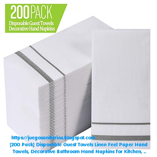 10 BEST [200 Pack] Disposable Guest Towels LinenFeel Paper Hand Towels