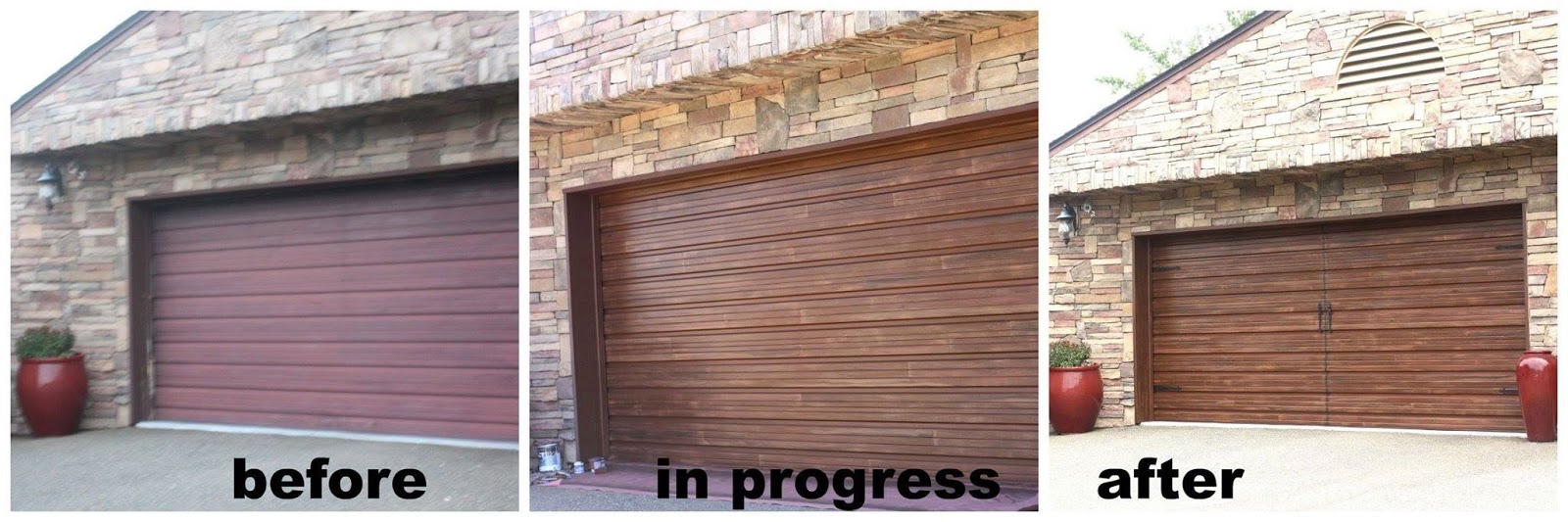 Faux Painted Garage Doors Life And Linda