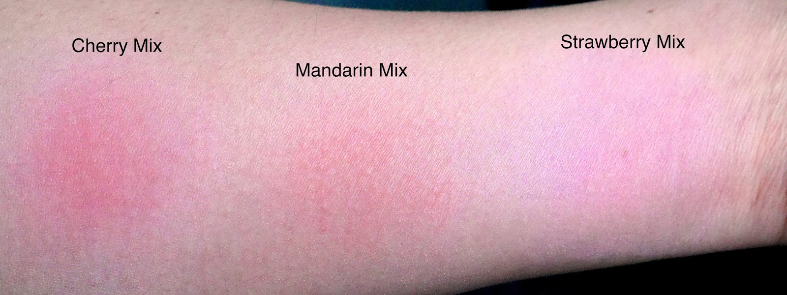 Majolica Majora Puff de Cheek cherry mix strawberry mix mandarin mix review swatch