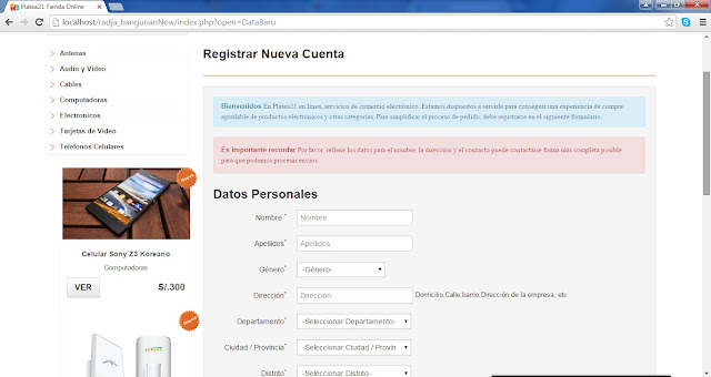tienda online php mysql registro tienda online php mysql registro
