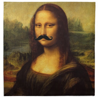 Image result for mona lisa with a mustache