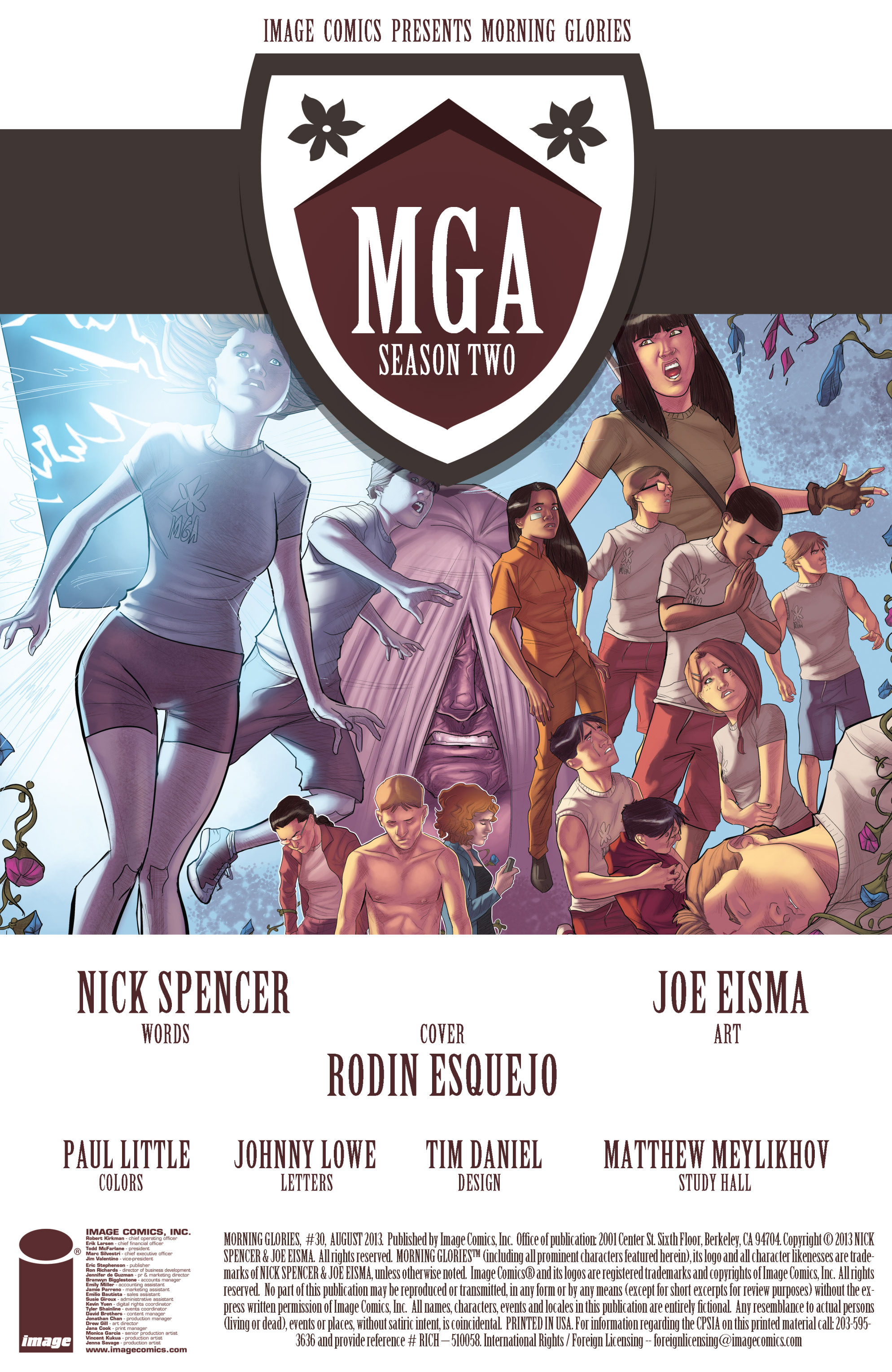 Read online Morning Glories comic -  Issue #30 - 2