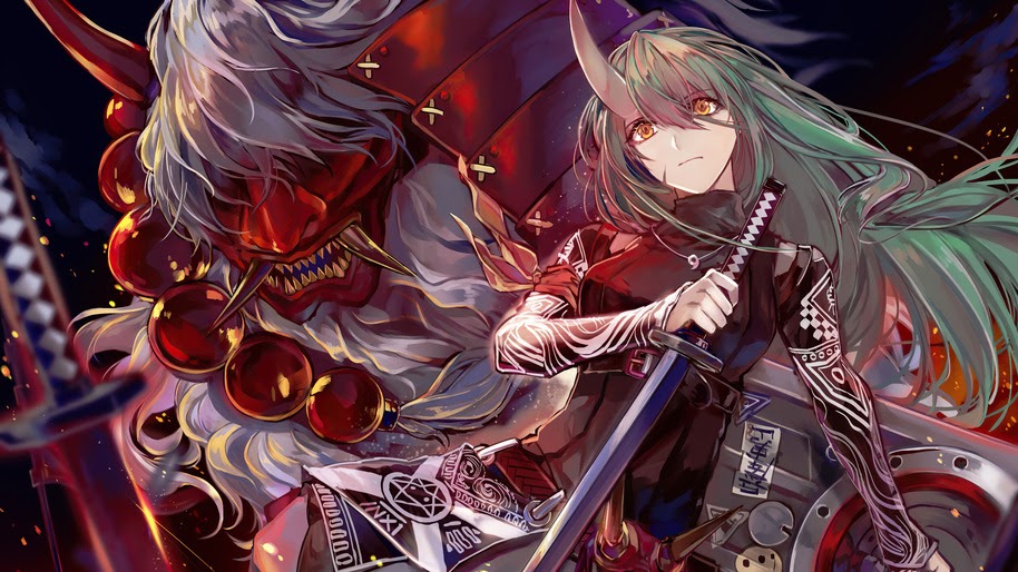 Anime, Girl, Katana, Hoshiguma, Arknights, 4K, #6.1897