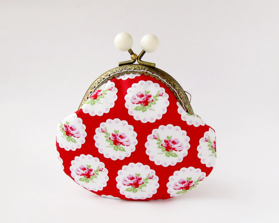 floral coin purse, кошелек для мелочи