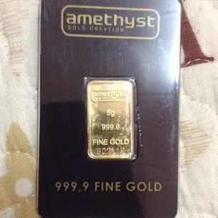 5 gram gold bar 999.9