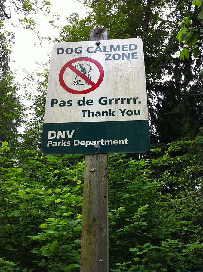 Notes from the Pack - a dog blog. Funny dog signs.