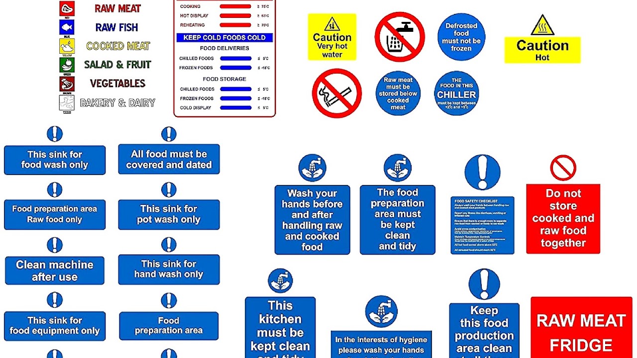 Signage Kitchen Safety Signs Safe Choices