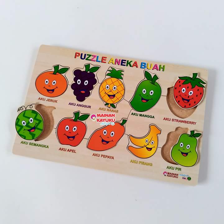 Puzzle Buah Bahasa Indonesia - SEBUTIK EDUTOYS