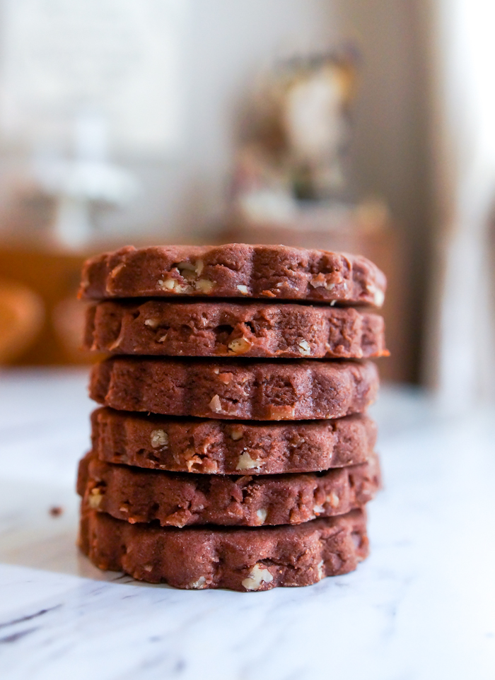 German Chocolate Cut-Out Cookies : bake at 350