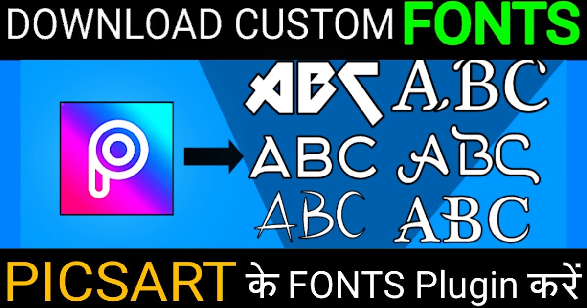 Download Custom fonts For picsArt.... Ds Edits and Tricks