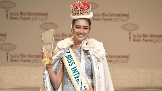 Kevin Lilliana Juara Miss International 2017 