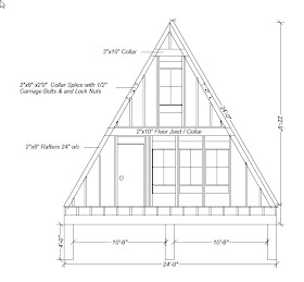 Our A-Frame Cabin: A-Frame Elevations and Sketches