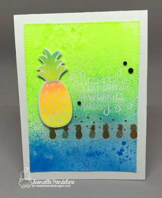 Pineapple Paradise | Newtons Nook Designs | Card Created by Danielle Pandeline